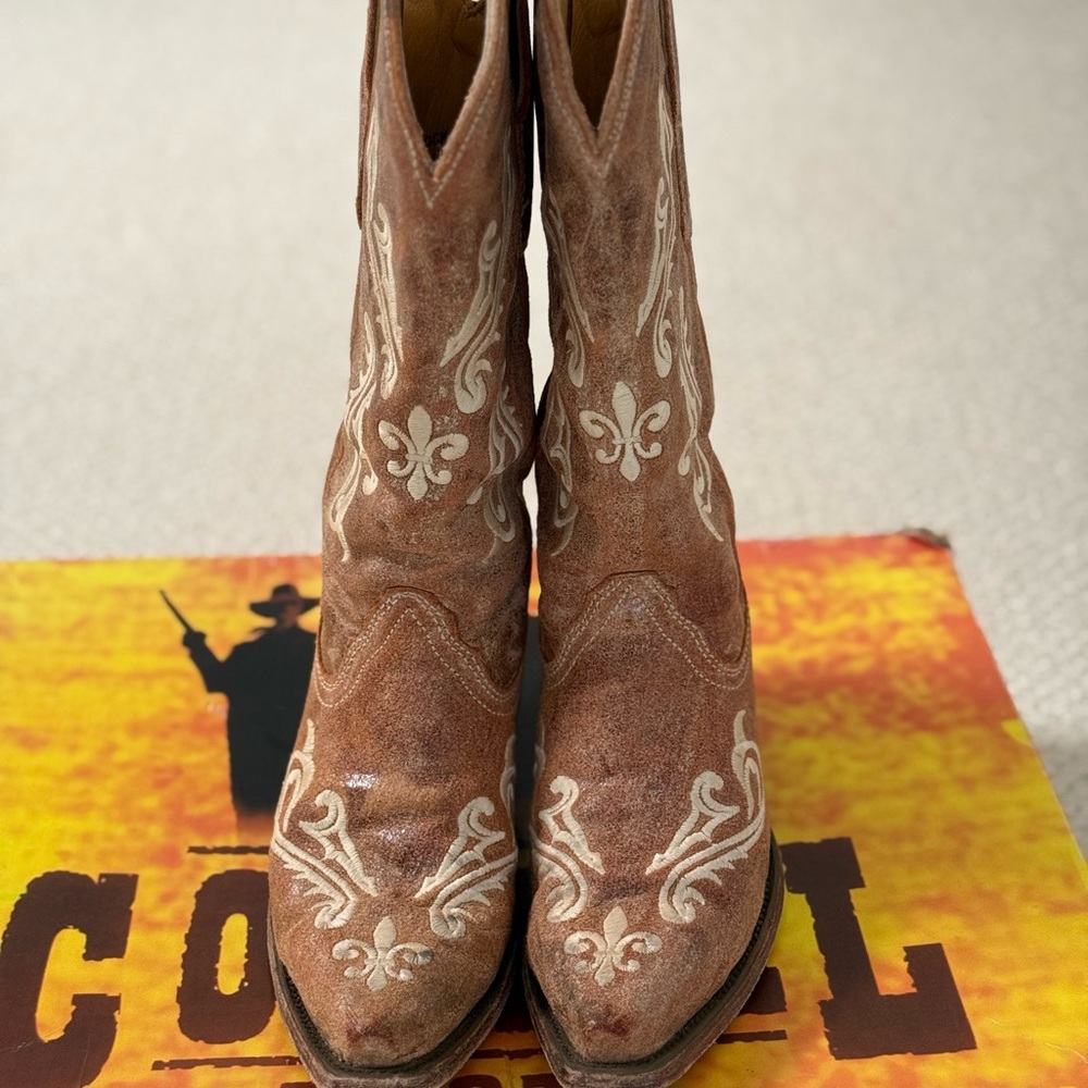 Corral Cowboy Western Boots 6.5 - Brown